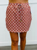 Mocha Mousse Polka Dot Everyday Skort (Reg & Plus)