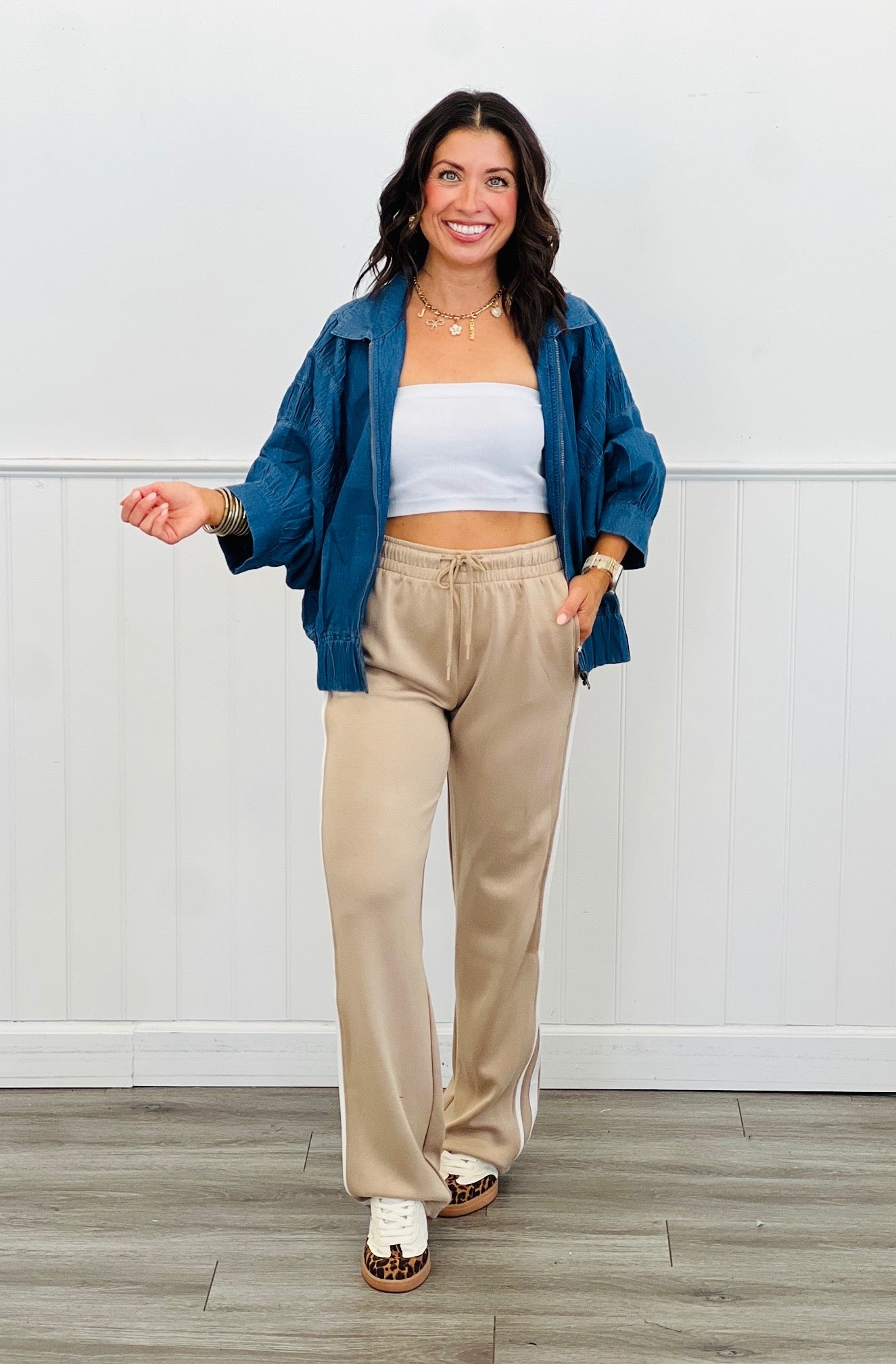 Black Side Stripe Pocket Pants (Reg.) - 2 Colors