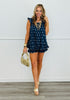 Navy Polka Dot Shortie Set (Reg.)