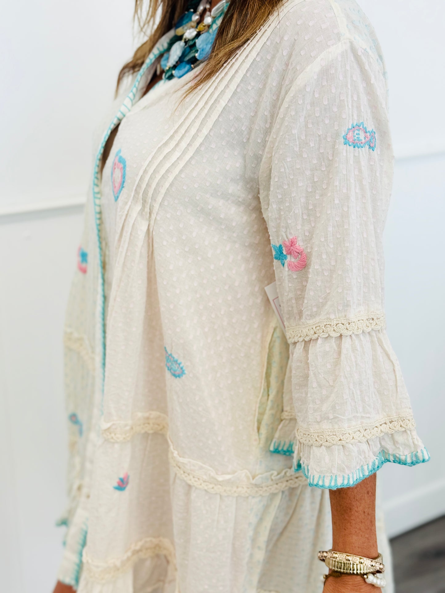 POL Natural Multi Button Down Mini Dress (Reg.)