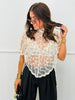 Beige Lace & Grace Sheer Poncho (Reg.)