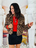 Camel Leopard Faux Fur Jacket (Reg)