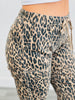 Cheetah High Rise Cropped Pull On Pants (Reg. and Plus)