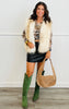 Faux Leather Mini Skirt (Reg.)