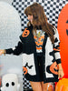 Black Spooky Halloween Sweater Cardigan (Reg & Plus)