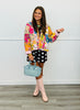 POL Almond Multi Mixed Print Quilted Jacket (Reg.)
