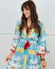 POL Ivory/Blue Multi Tassel Maxi Dress (Reg.)