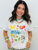 White Food For Thought Top (Reg. and Plus)