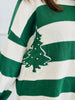 Green/Ivory Pearl Studded Christmas Tree Sweater (Reg.)