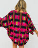 Feel Free With Love Multi Color Cardigan ( One Size)