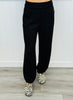 Fold Over Waistband Sweat Pants (Reg.) - 4 Colors