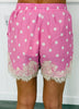 Scallop Lace Polka Dot Shorts (Reg)-3 Colors