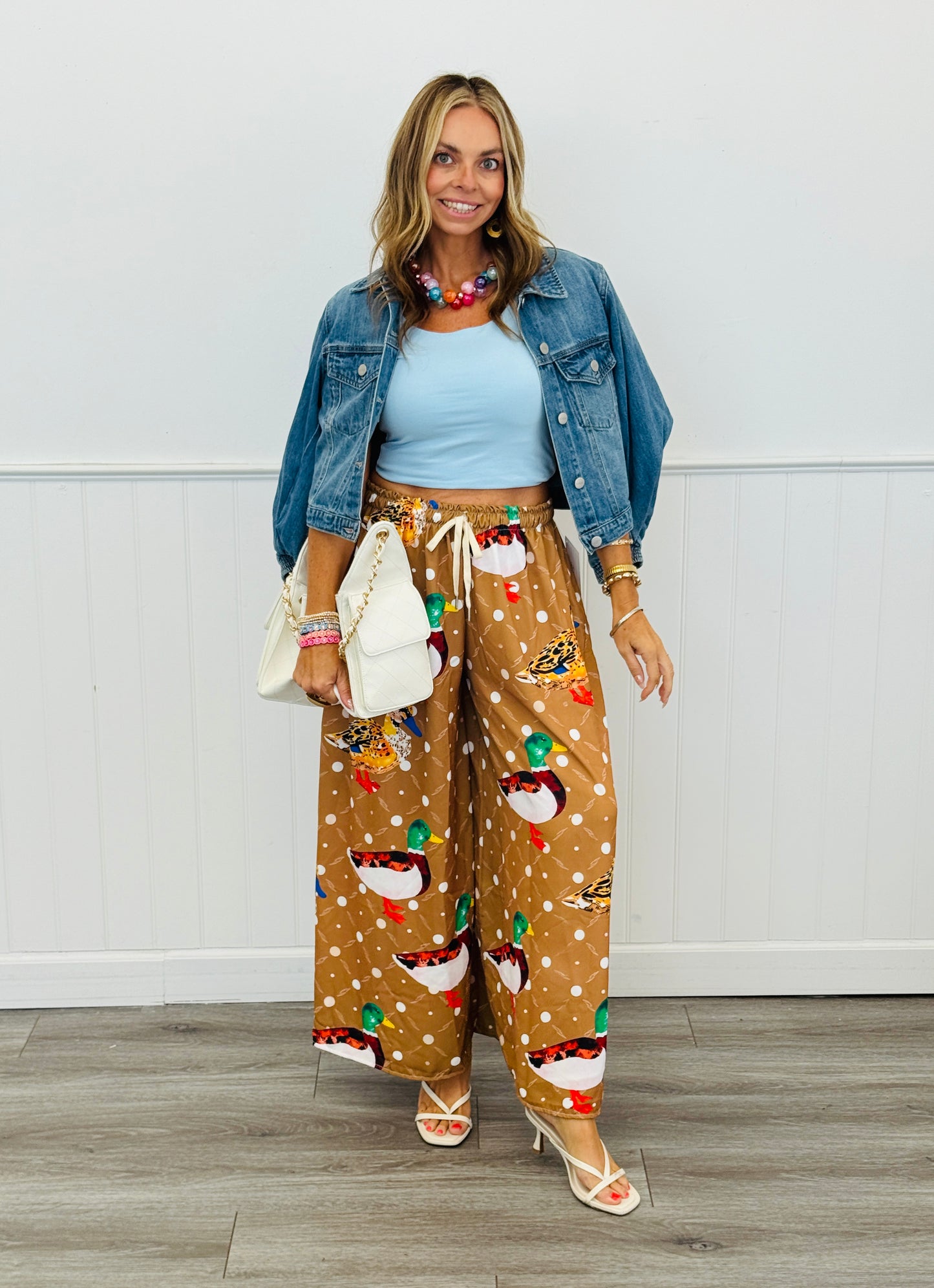 Ducks & Dots Palazzo Pants (One Size)
