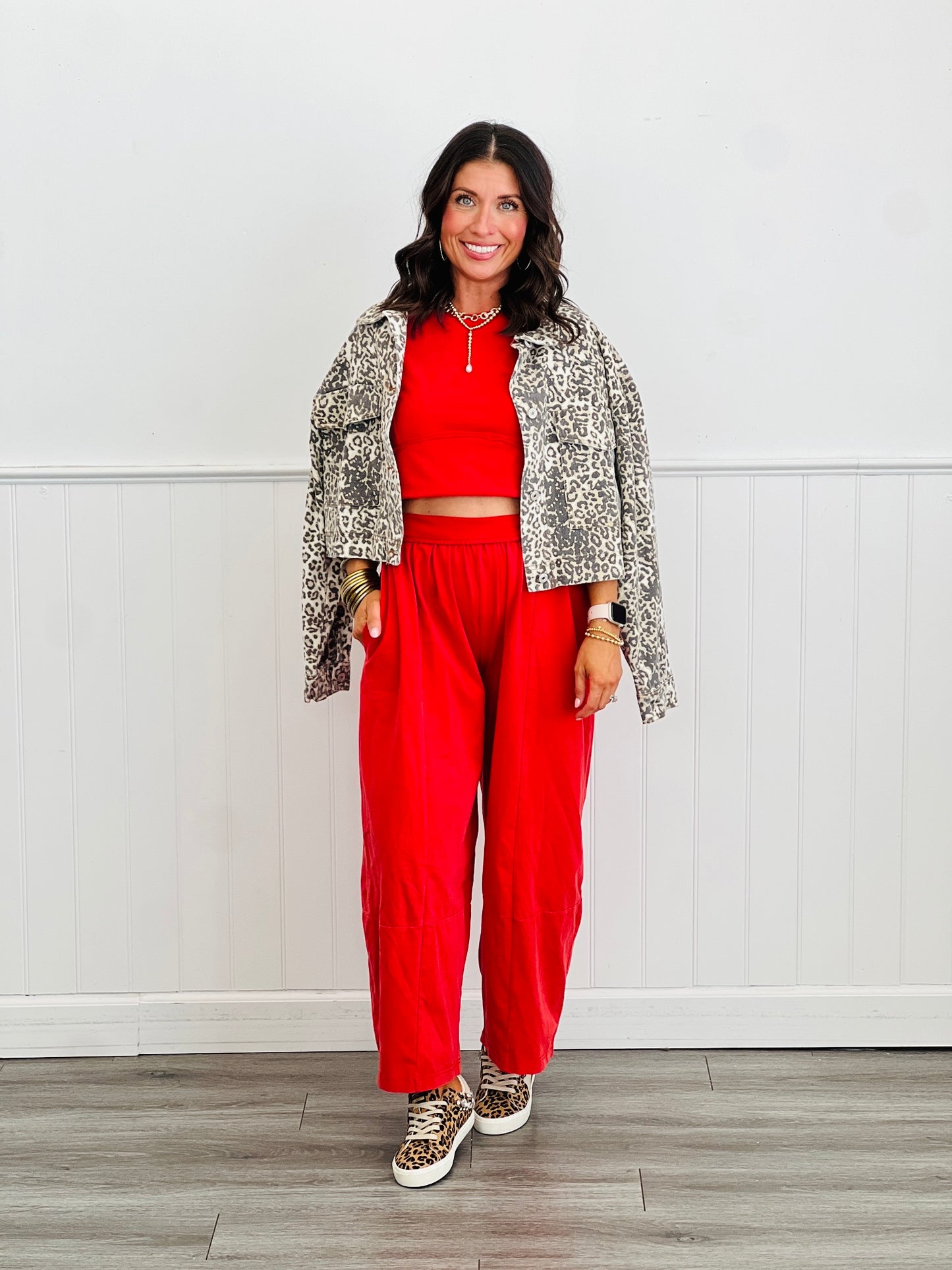 Mineral Washed Wide Leg Pants (Reg.)- 2 Colors