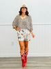 Latte Leopard Dolman Sleeve Top (Reg.)