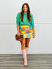 Queen Of Sparkles Pastel Colorblock Pumpkin Skirt (Reg. and Plus)