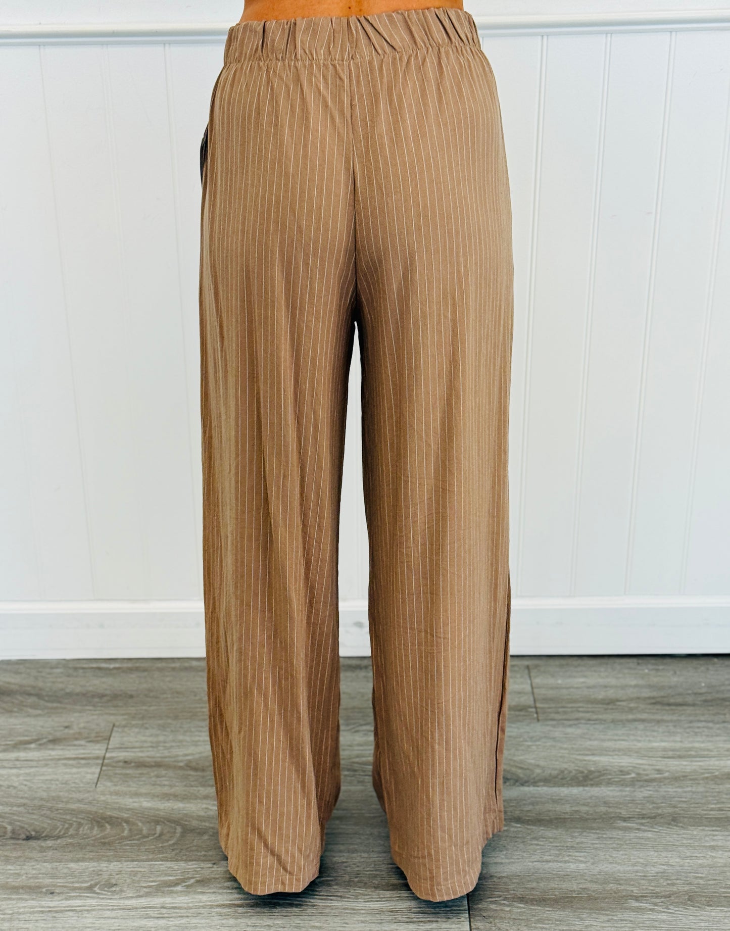 Striped Pleat Pants (Reg. and Plus) - 3 Colors