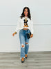 White Beagle Graphic Sweater Top (Reg.)