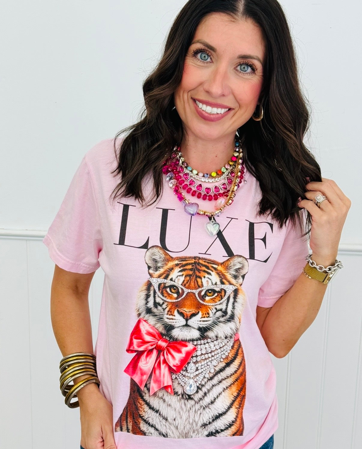 Luxe Tiger Graphic Tee (Reg. and Plus)