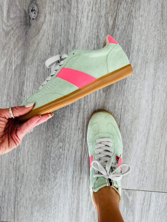 Shu Shop Mint Suede Sneakers