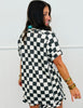 Checkered Print Top & Ruffle Shorts Set (Reg. & Plus) - 4 Colors