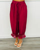 Burgundy Relaxed Bloomer Pants (Reg. & Plus)