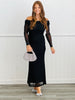 Black Off Shoulder Maxi Dress (Reg & Plus)