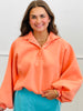 Coral Snap Button Pullover Sweatshirt (Reg.)
