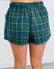Plaid Faux Button Fly Shorts (Reg.) - 5 Colors