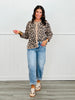 Leopard Button-up Sweater Cardigan (Reg.)