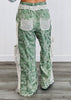 POL Flower Crochet Detailing Wide Leg Pants (Reg.)- 2 Colors