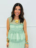 Sage Ruffled Top & Midi Skirt Set (Reg.)