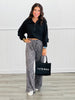 Leopard Print Urban Ribbed Pants  (Reg & Plus)-3 Colors