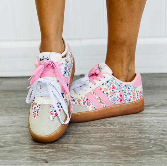 Pink Floral Best Bud Sneakers