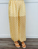 Yellow Polka Dot Cape Top & Pant Set (Reg.)