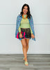 Polka Dot Mesh Long Sleeve Blouse (Reg & Plus)-3 Colors