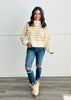 Striped Turtle Neck Sweater (Reg)-2 Colors