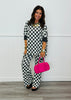 Checkerboard Drawstring Waist Pants (Reg & Plus)-3 Colors