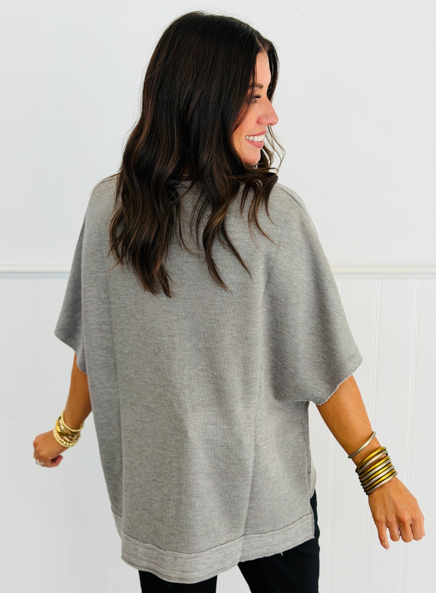 Button Front Boxy Knit Cardigan (Reg. and Plus) - 3 Colors