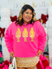 Pink Metallic Nutcracker Sweatshirt (Reg. and Plus)