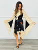 Black Western Lace Print Midi Dress (Reg.)