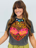 Leopard Stay Weird Boxy Tee (Reg. and Plus)