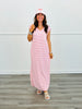 Pink Stripe Comfort Maxi Dress (Reg & Plus)