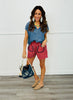 Stripe Contrast Pocket Shorts (Reg. and Plus) - 4 Colors