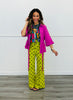 Orchid Waist Tie Button Down Blouse (Reg.)