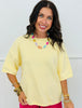 Rolled Edge Short Sleeve Top (Reg. and Plus) - 2 Colors