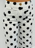 White/Black High Rise Polka Dot Pants (Reg & Plus)