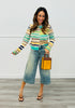 Stripe Delight Sweater Cardigan Top (Reg.) - 6 Colors