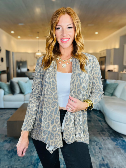 Reversible Leopard Fur Open Top (Reg.)
