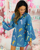 Queen Of Sparkles Chambray Multi Candy Cane Dress (Reg. & Plus)